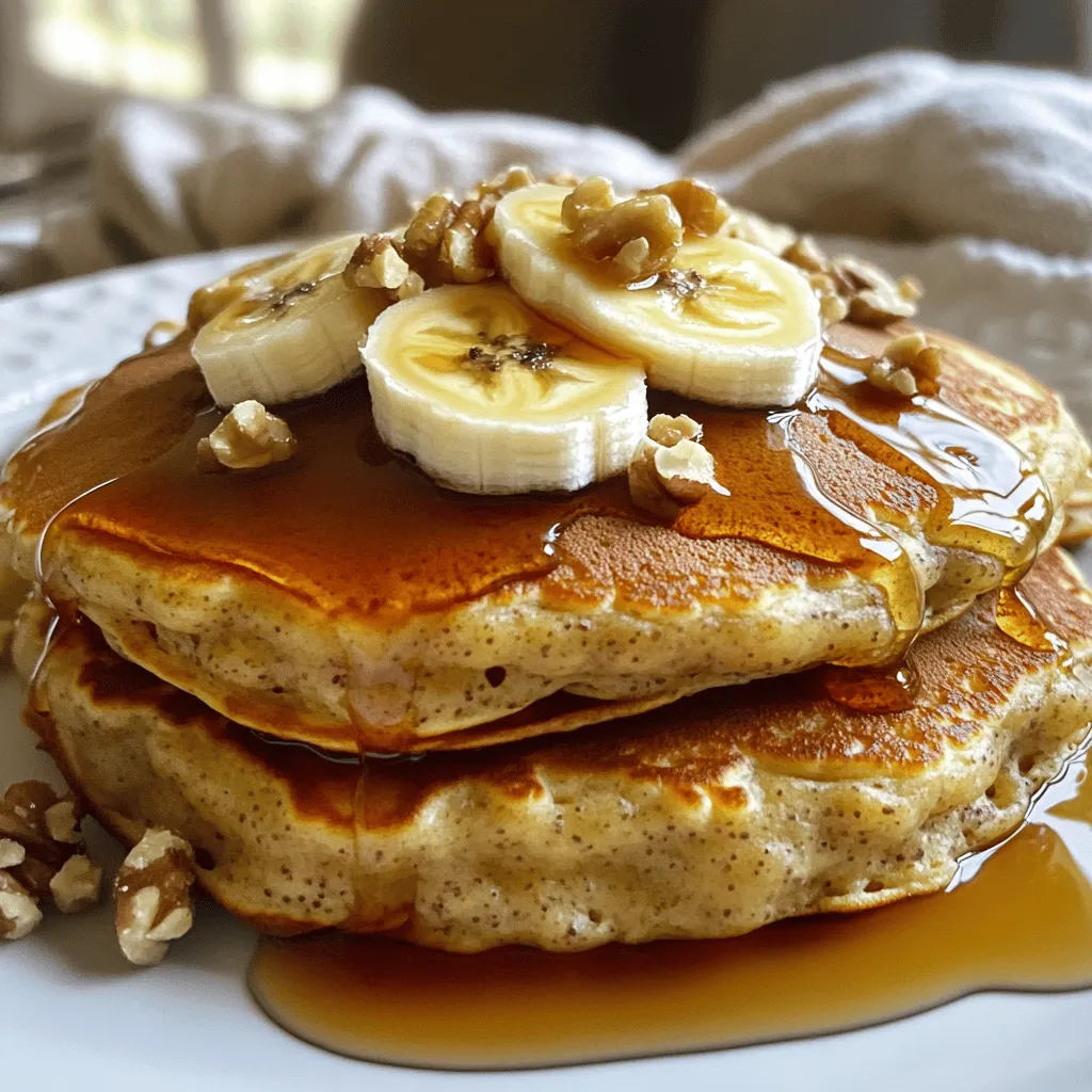 Satisfying Banana Bread Pancakes Easy Breakfast Treat