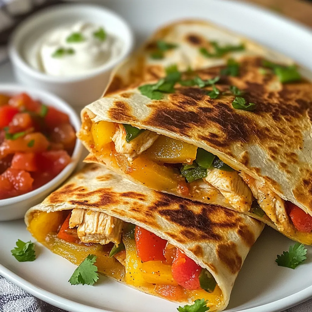 Chicken Fajita Quesadillas Tasty and Quick Meal Idea