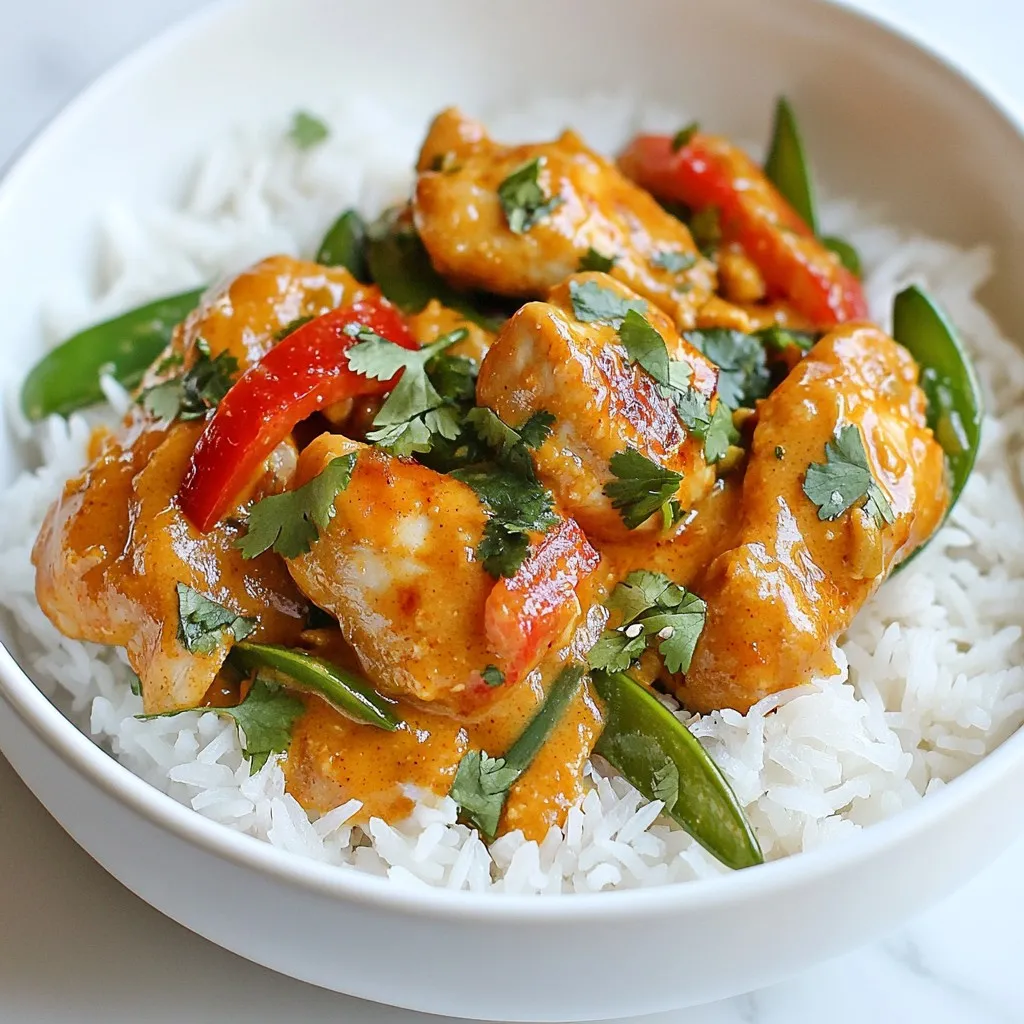 Thai Coconut Peanut Chicken Flavorful and Simple Meal