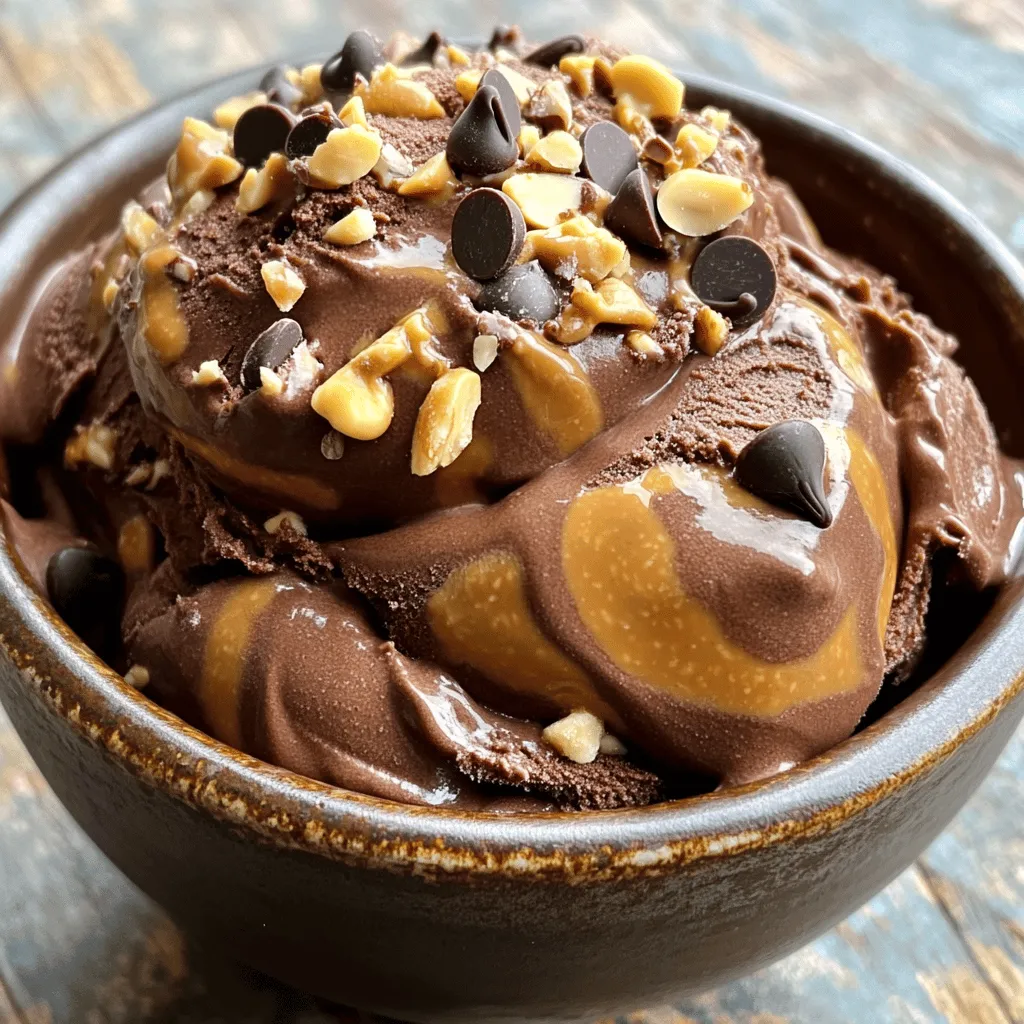 Chocolate Peanut Butter Nice Cream Delightful Dessert