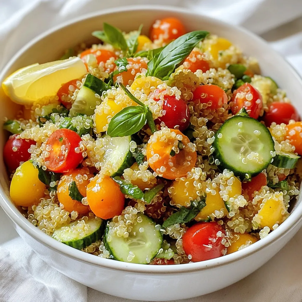 Lemon Basil Quinoa Salad Fresh and Flavorful Delight