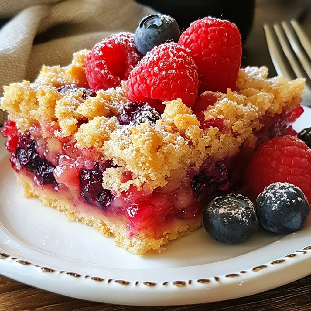 Triple Berry Crumble Bars Crunchy and Flavorful Treat