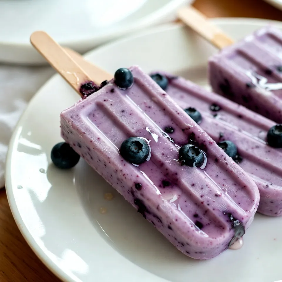 Blueberry Lemon Yogurt Popsicles Fresh and Easy Treat