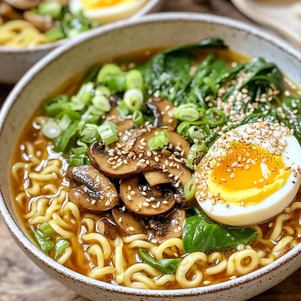 Savory Sesame Soy Mushroom Ramen Quick and Tasty Meal