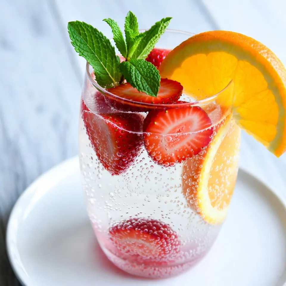 Strawberry Champagne Punch Refreshing Summer Drink
