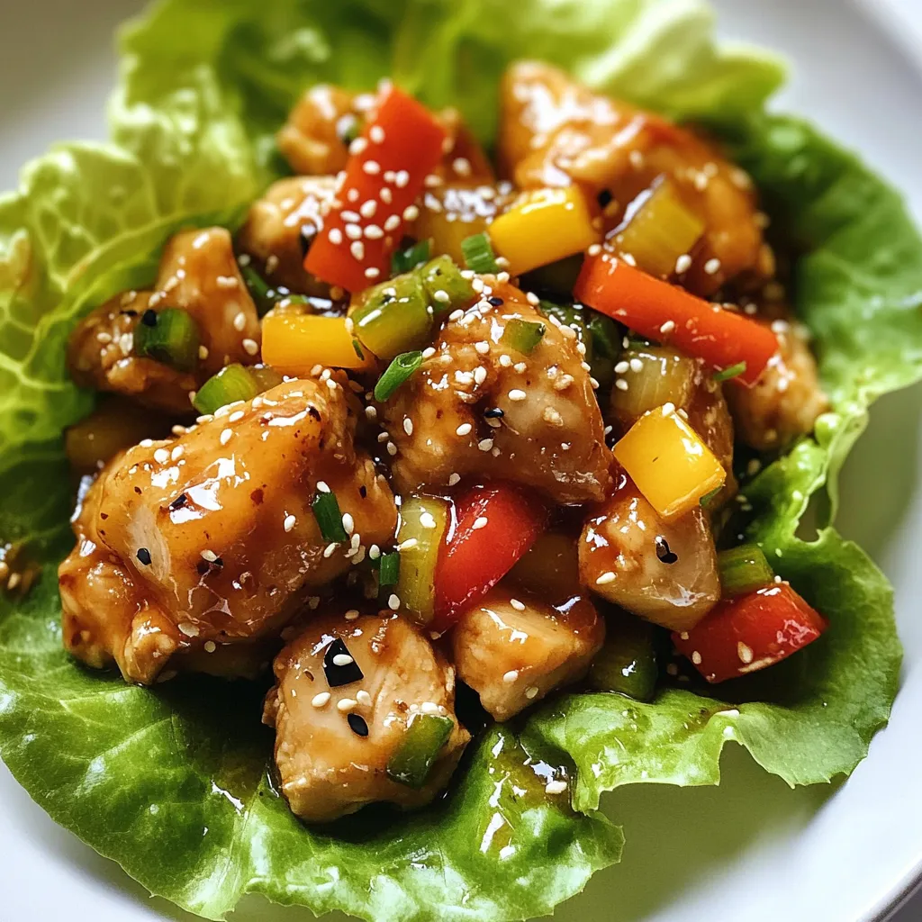 Teriyaki Chicken Lettuce Wraps Flavorful and Easy Meal