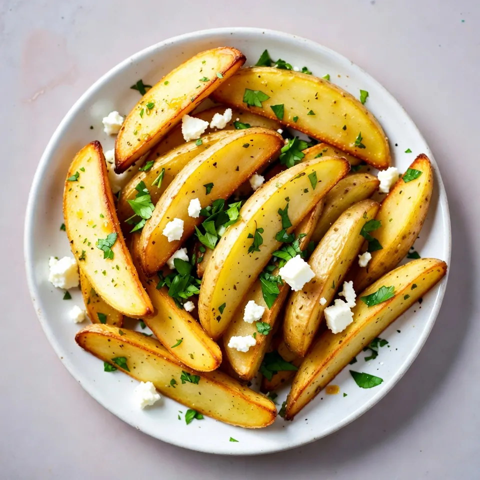 Lemon Herb Greek Potato Wedges Simple and Tasty Treat