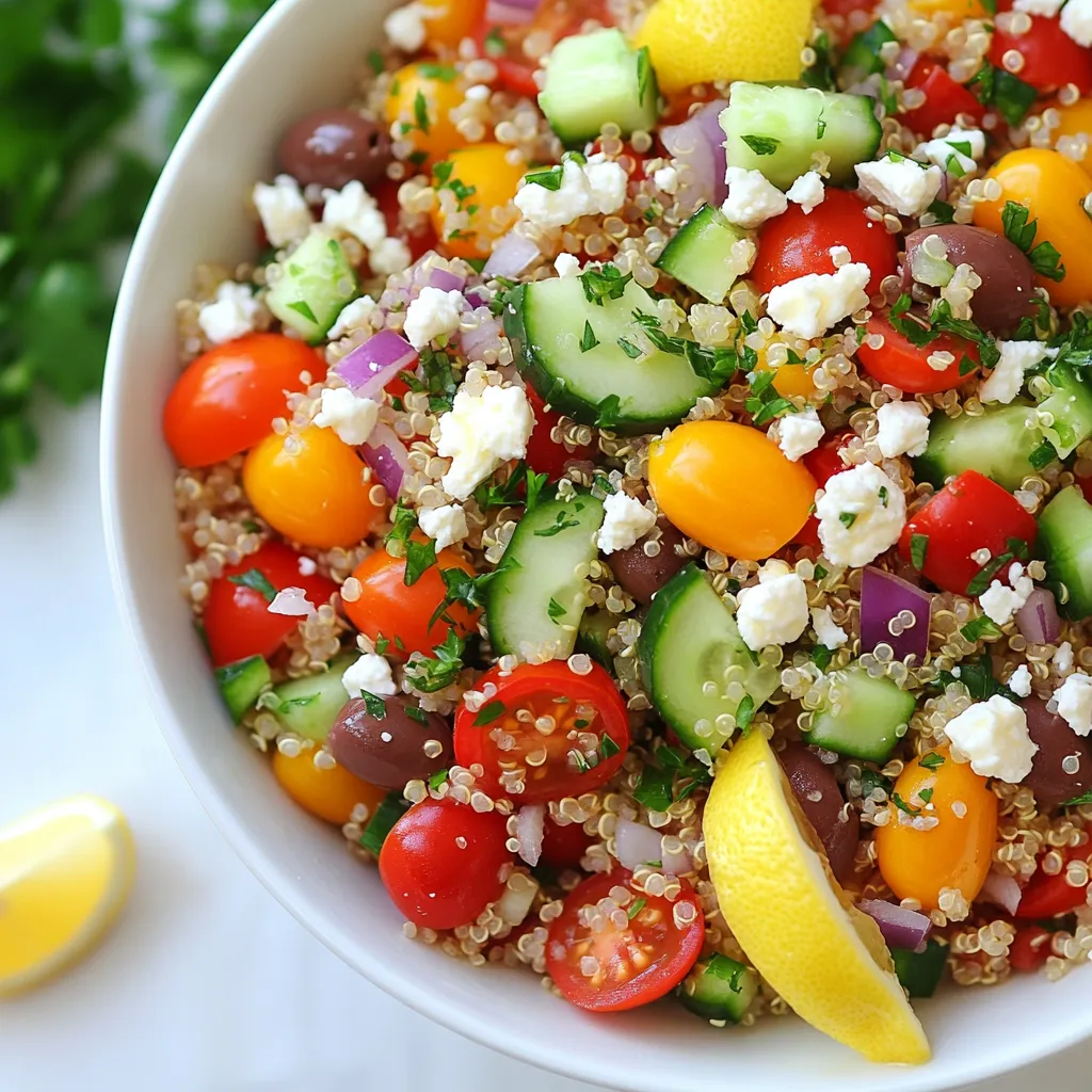 Greek Quinoa Salad Fresh and Flavorful Experience