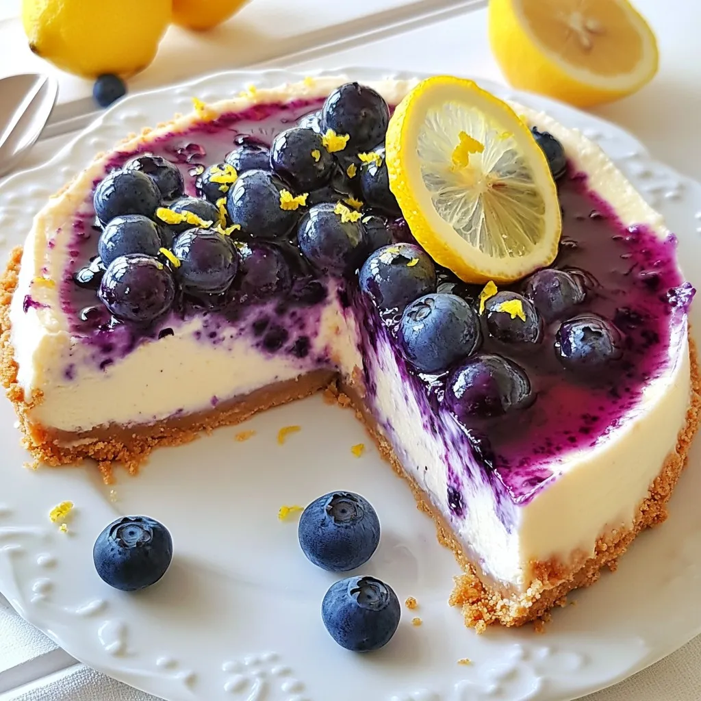 Vegan Blueberry Lemon Cheesecake Easy and Delicious Recipe