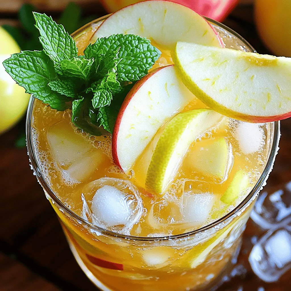 Apple Butter Bourbon Smash Refreshing Seasonal Drink