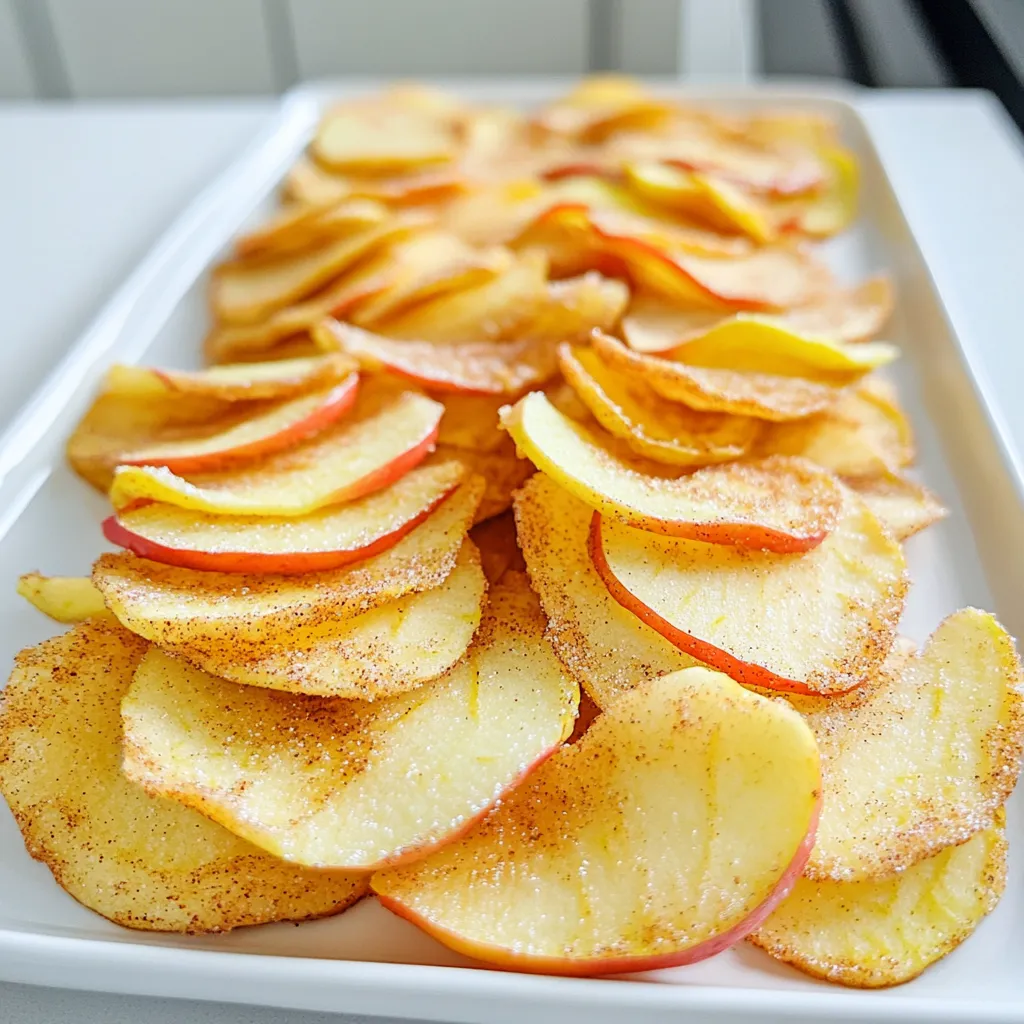 Air Fryer Cinnamon Sugar Apple Chips Crunchy Delight