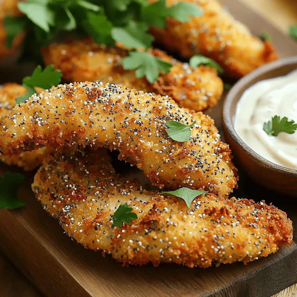 Air Fryer Everything Bagel Chicken Tenders Delight