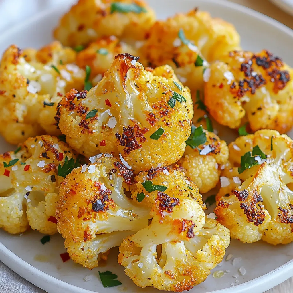 Lemon Garlic Roasted Cauliflower Delightful Side Dish