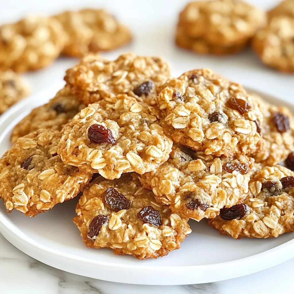 Oatmeal Raisin Energy Cookies Healthy and Nutritious