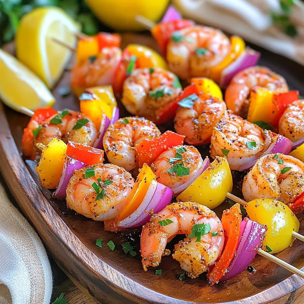 Air Fryer Cajun Shrimp Skewers Flavorful and Easy Recipe