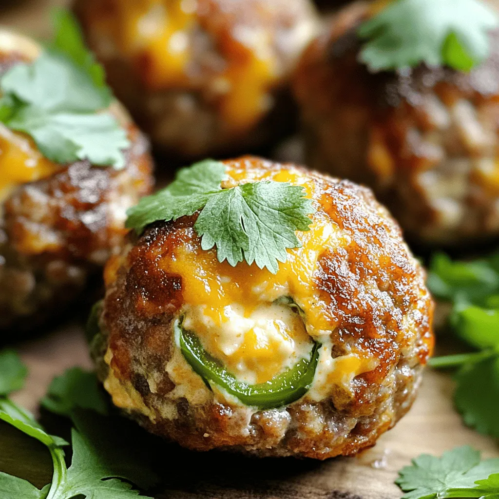Jalapeño Popper Stuffed Meatballs Flavorful Recipe