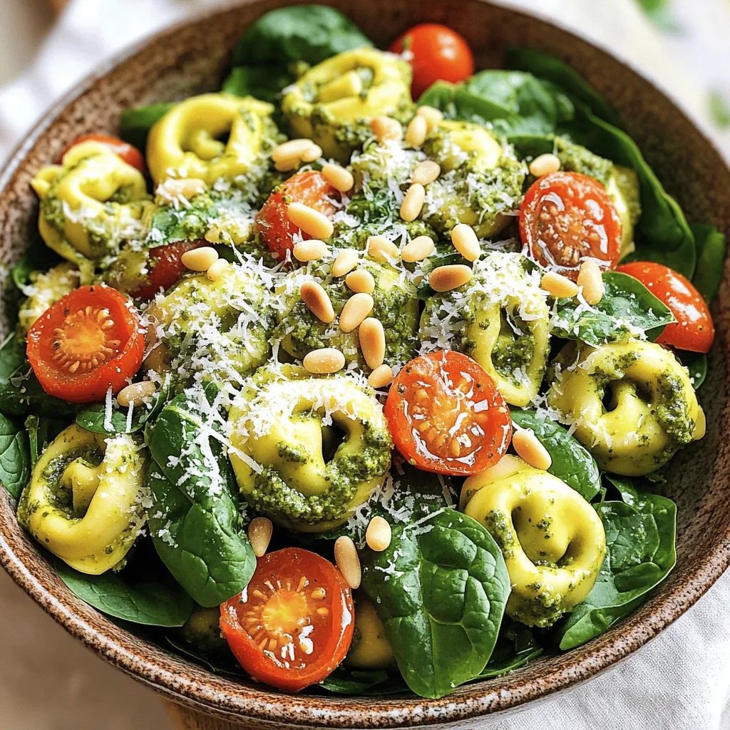 Creamy Pesto Tortellini Salad Fresh and Flavorful Dish