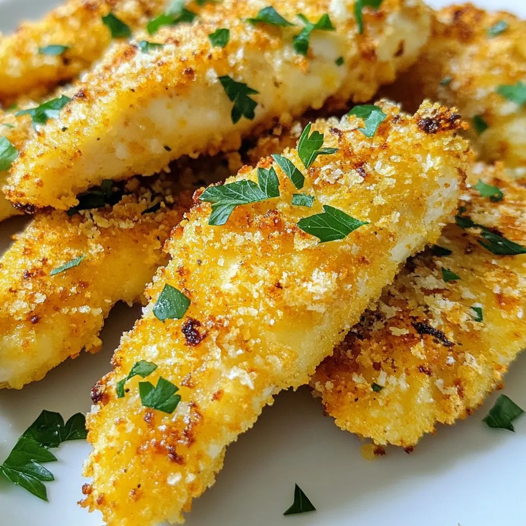 Garlic Parmesan Chicken Tenders Tasty and Crunchy Treat