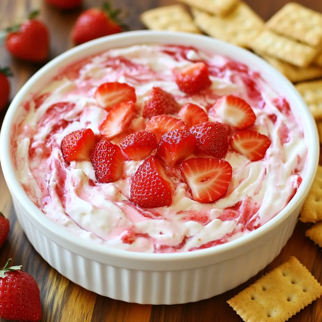 Strawberry Cheesecake Dip Simple and Delicious Treat