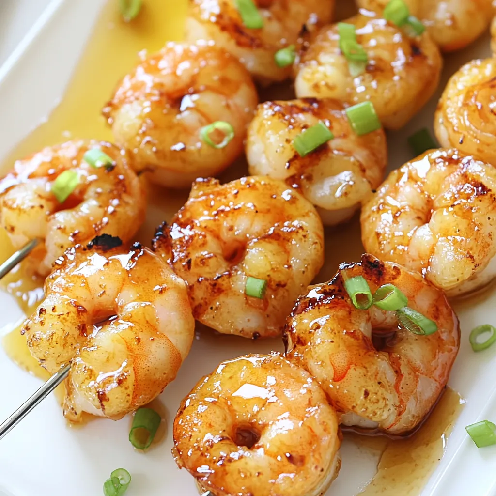 Honey Garlic Shrimp Skewers Flavorful Grilled Delight