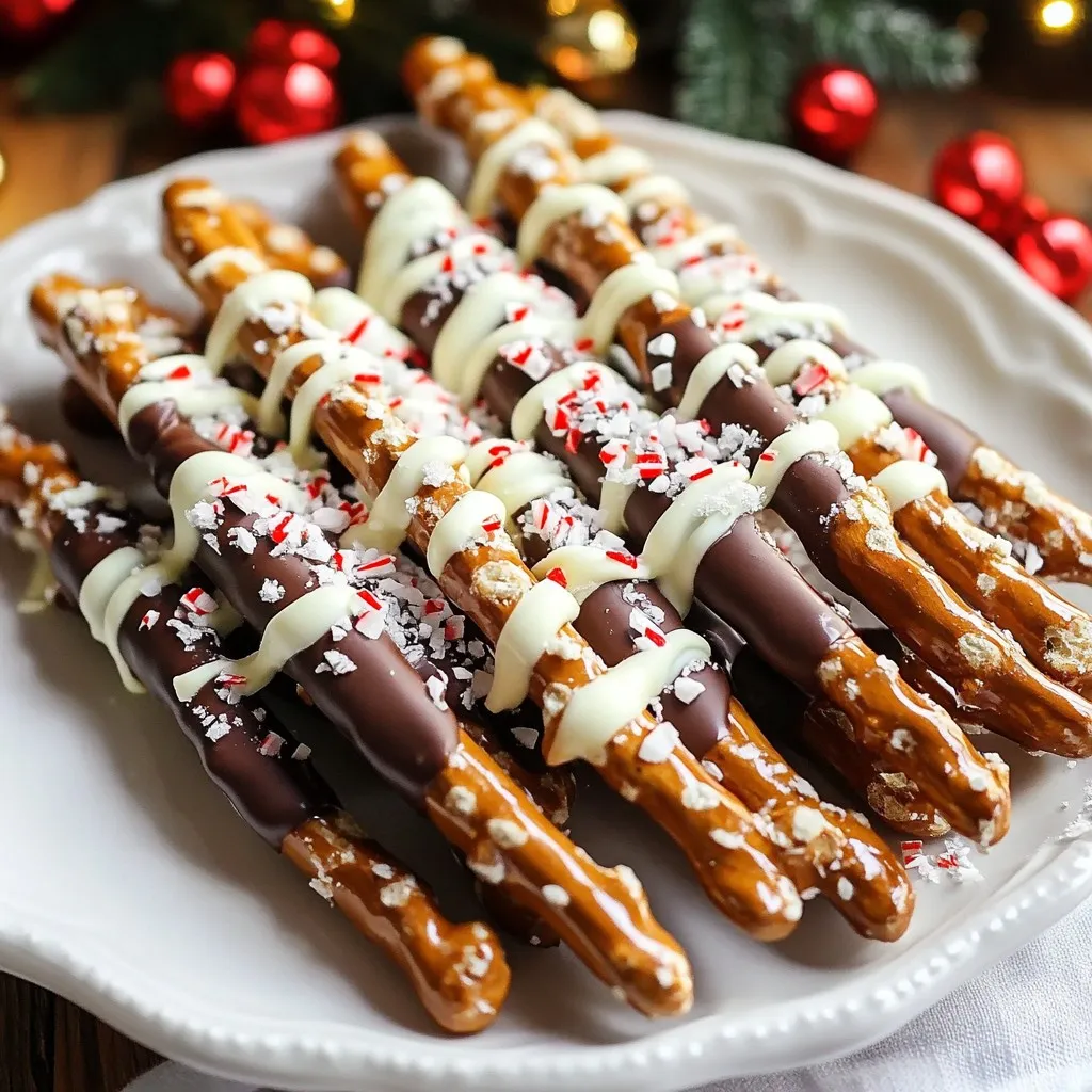 Peppermint Chocolate Bark Pretzels Tasty Holiday Treat