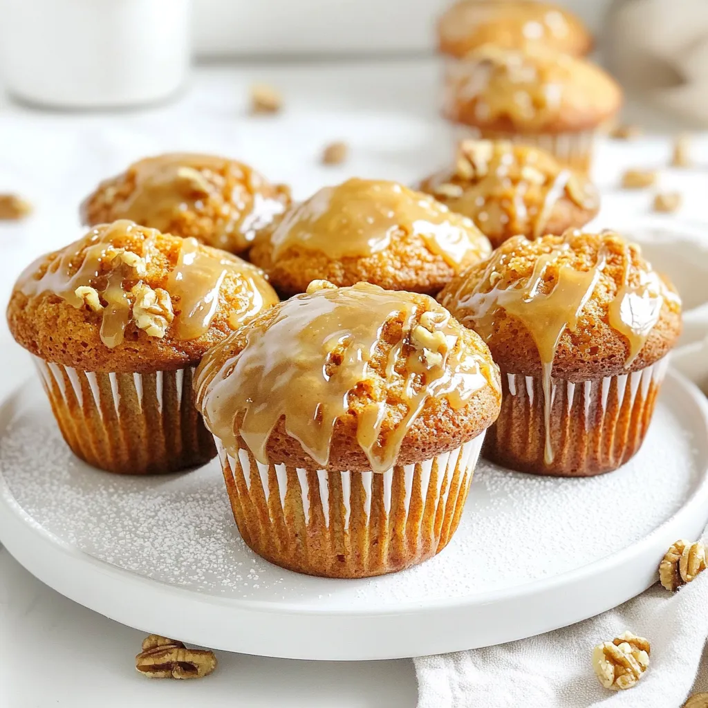 Maple Glazed Carrot Cake Muffins Delightful Treat