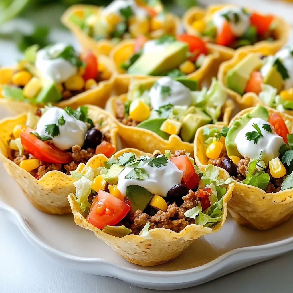 Fiesta Taco Salad Cups Flavorful and Fun Recipe