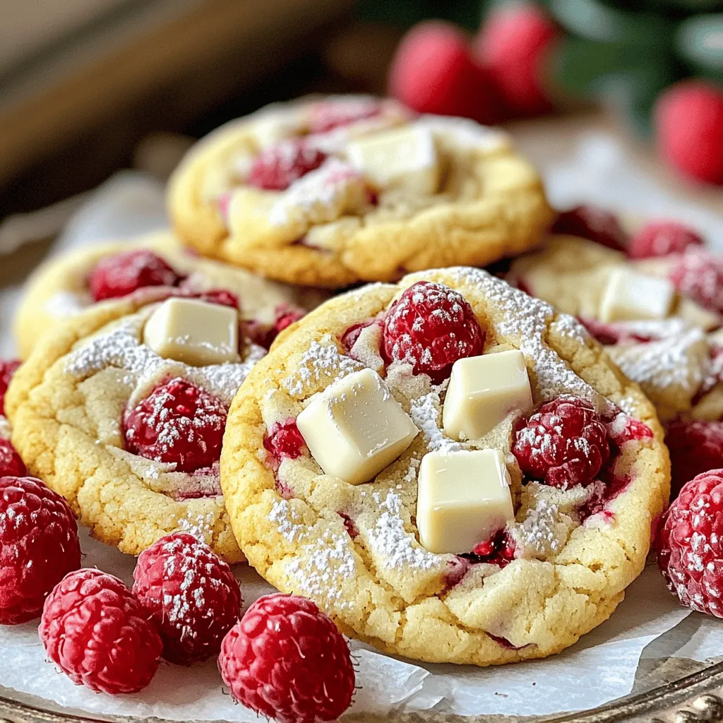 White Chocolate Raspberry Cookies Irresistible Delight