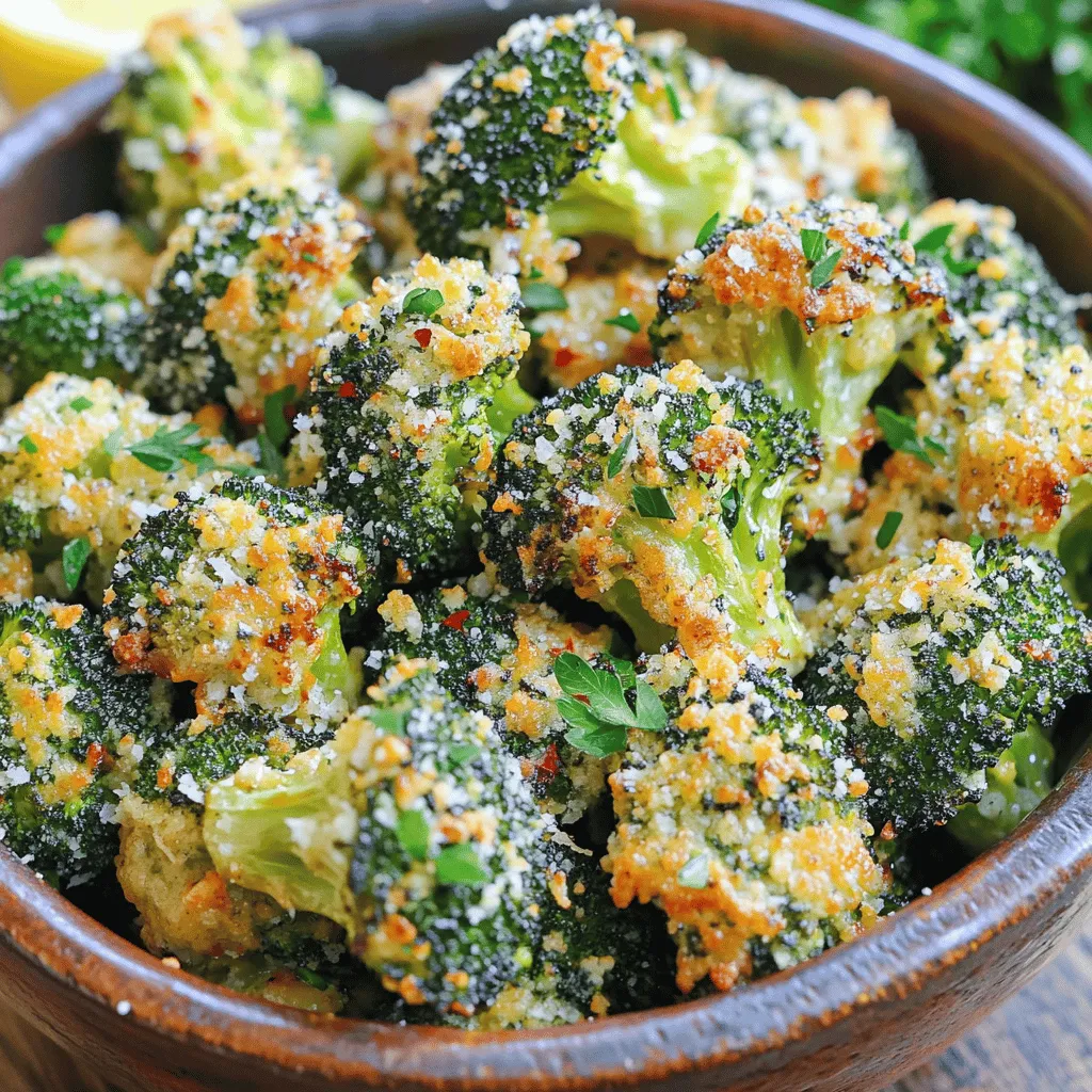 Crispy Garlic Parmesan Broccoli Air Fryer Delight