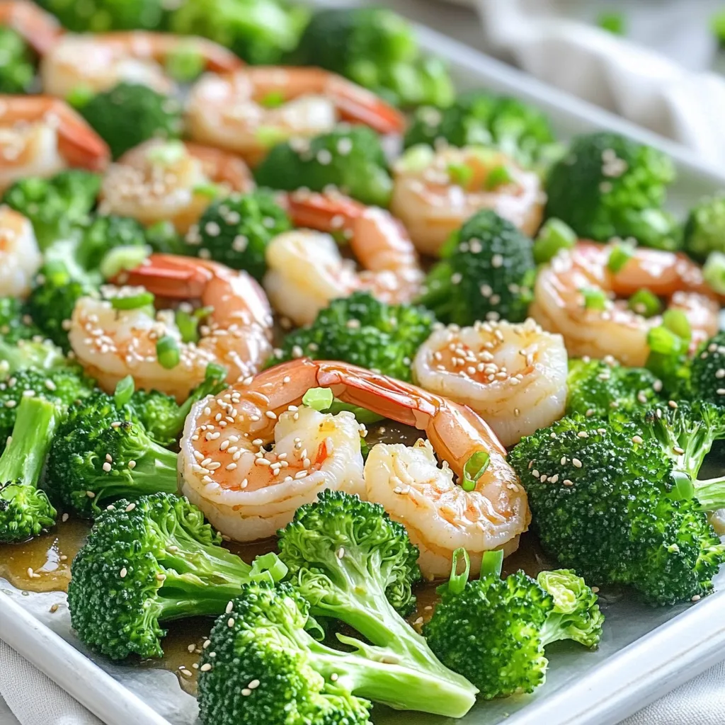 Sheet Pan Honey Garlic Shrimp and Broccoli Delight