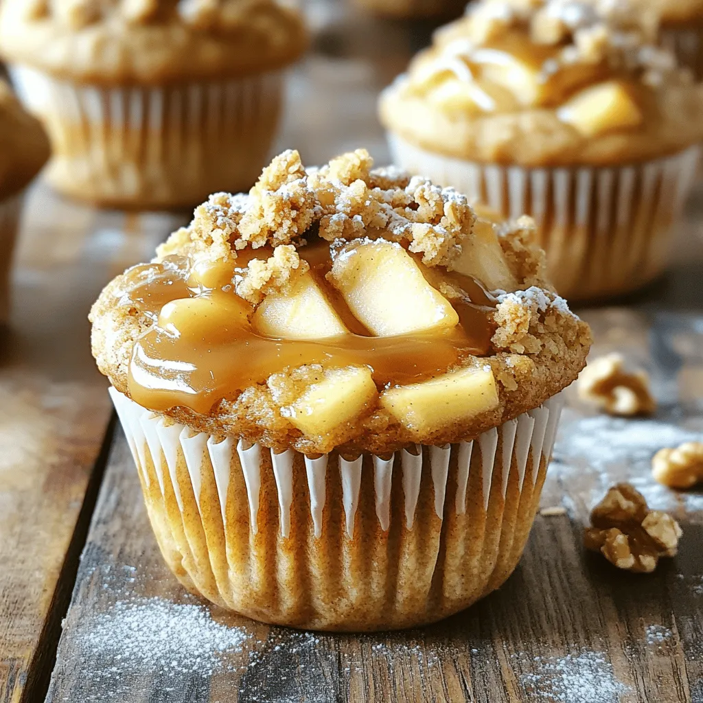 Caramel Apple Crumble Muffins Irresistible Treats