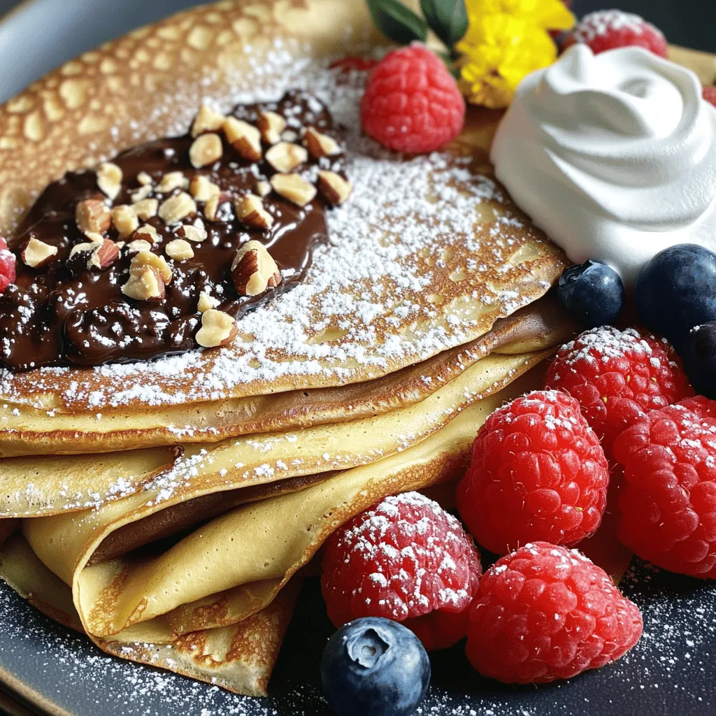 Chocolate Hazelnut Crepes Simple and Delicious Treat