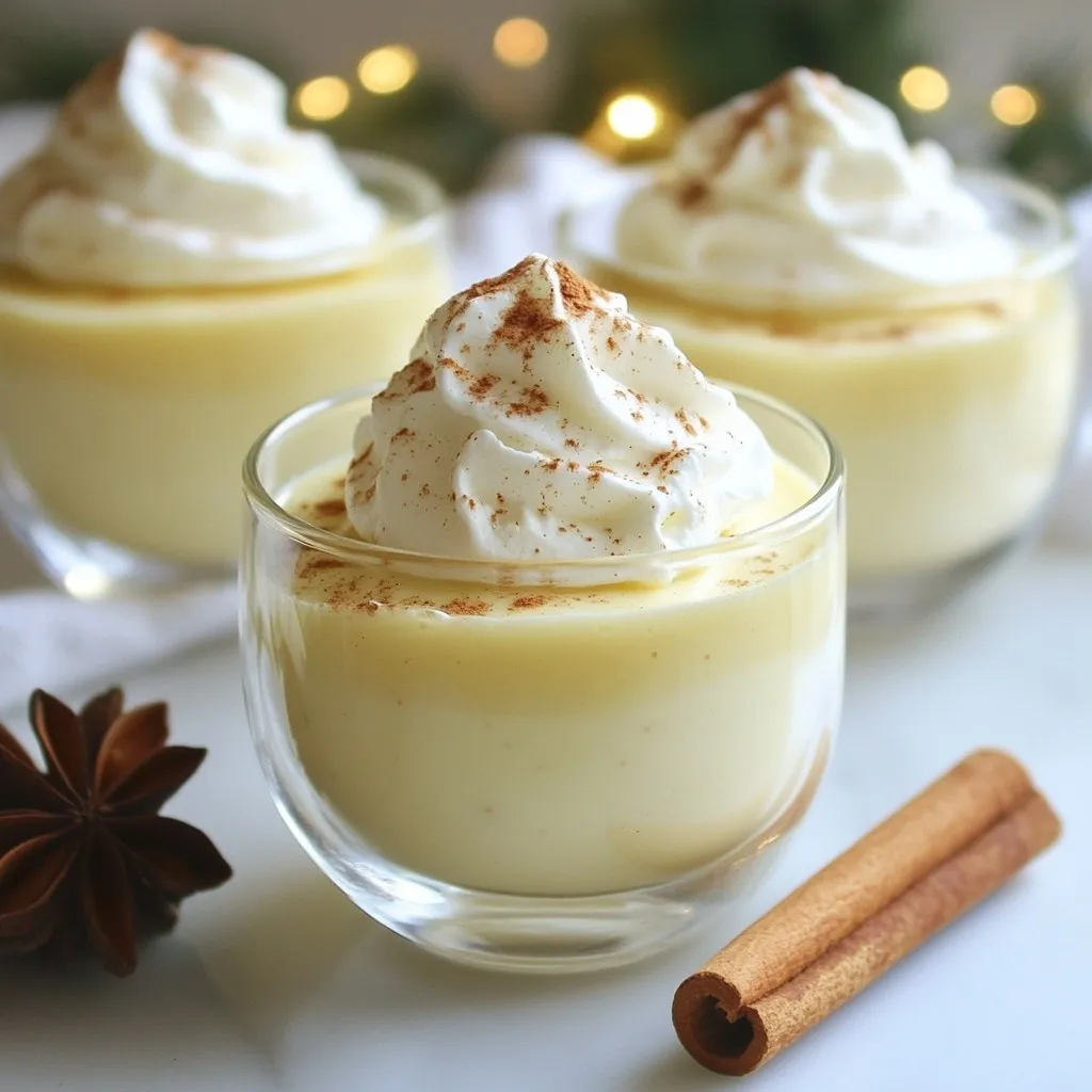 Eggnog Pudding Delightful Holiday Dessert Recipe