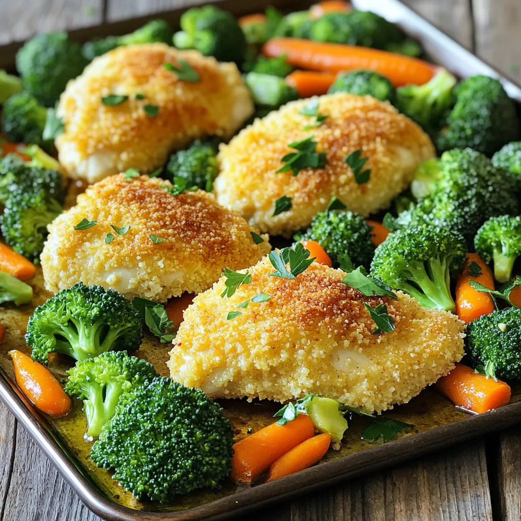 Sheet-Pan Parmesan Ranch Chicken and Veggies Delight