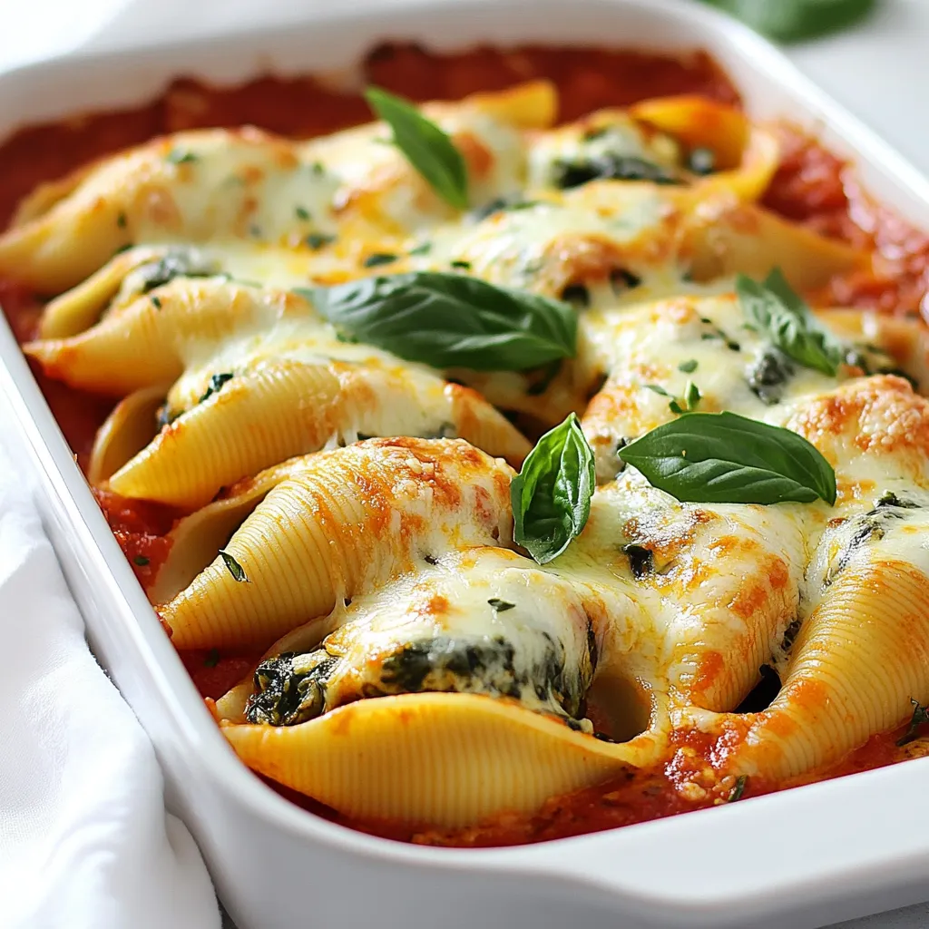 Creamy Spinach Ricotta Stuffed Shells Delight