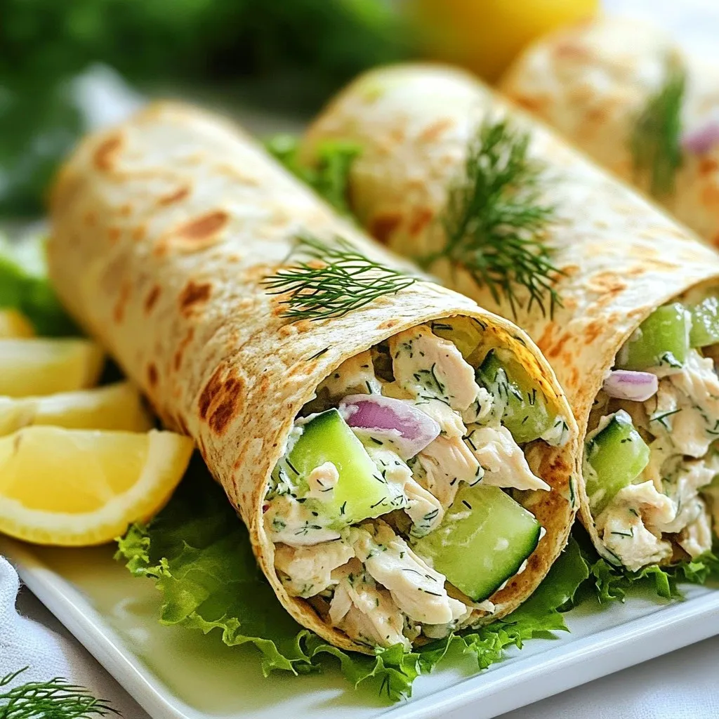 Greek Yogurt Chicken Salad Wraps Quick and Easy Meal