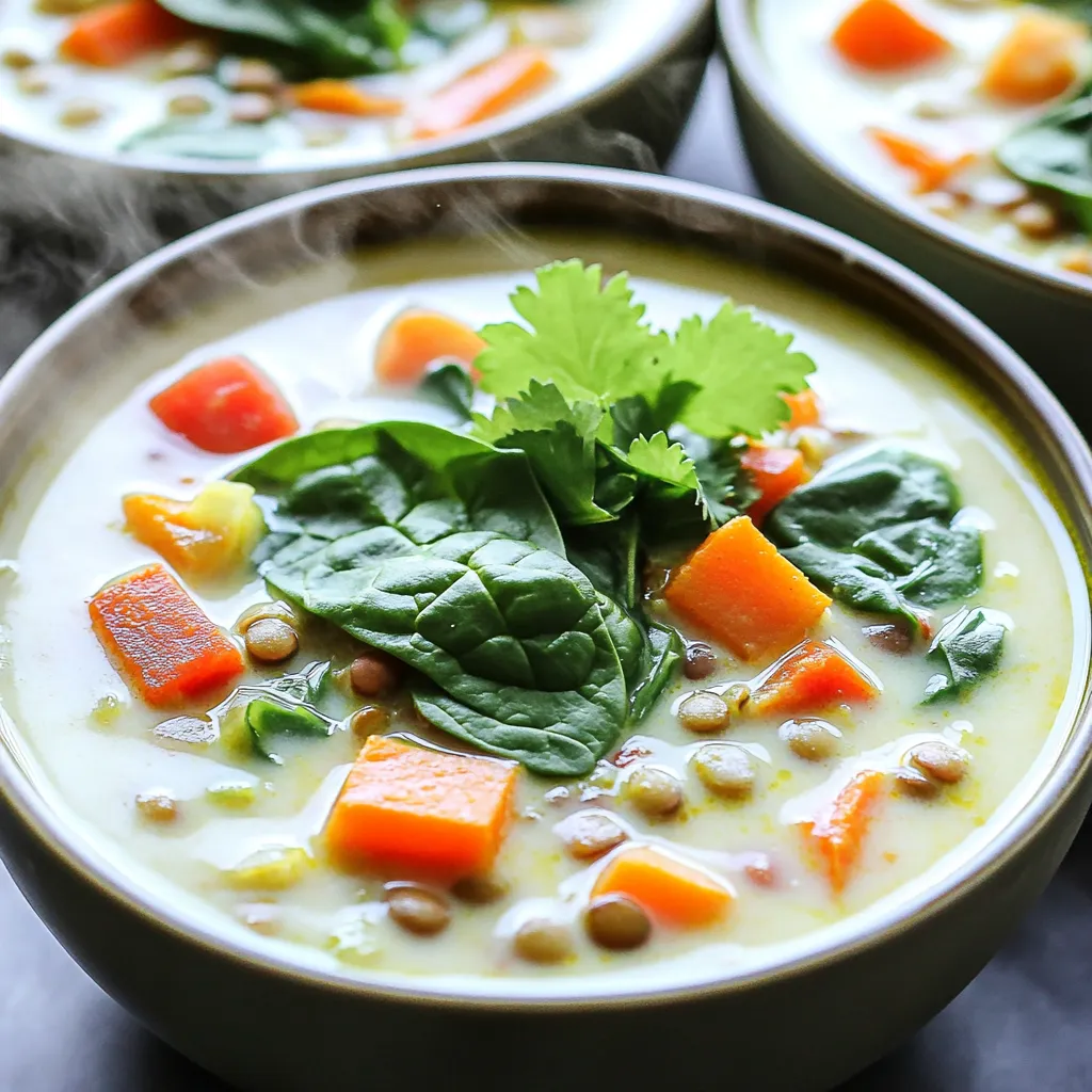 Slow Cooker Coconut Curry Lentil Soup Comforting Meal