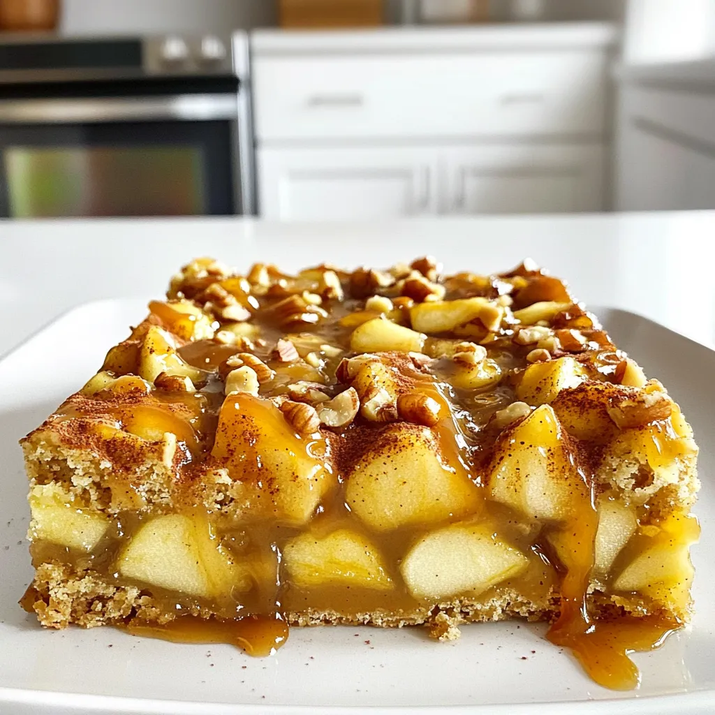Caramel Apple Breakfast Bars Tasty and Easy Treat