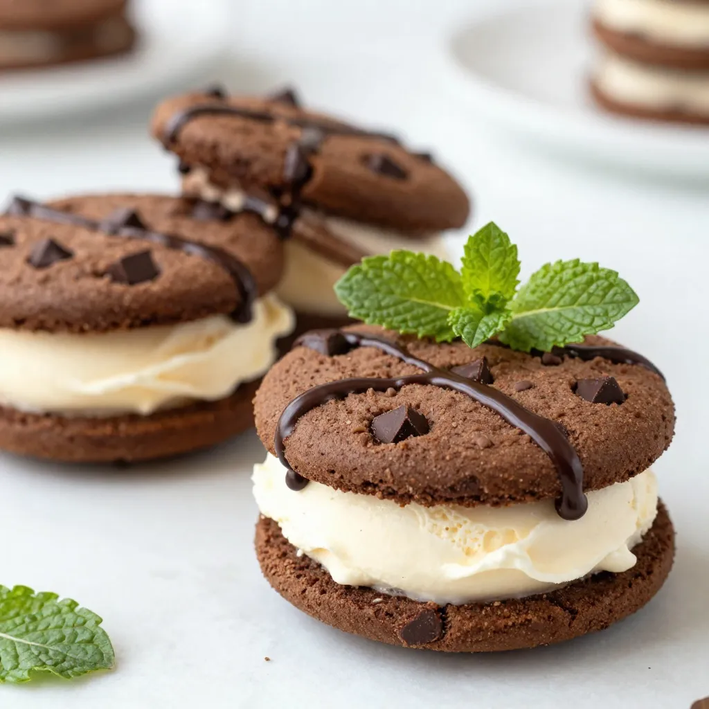 Chocolate Chip Cookie Ice Cream Sandwiches Delight