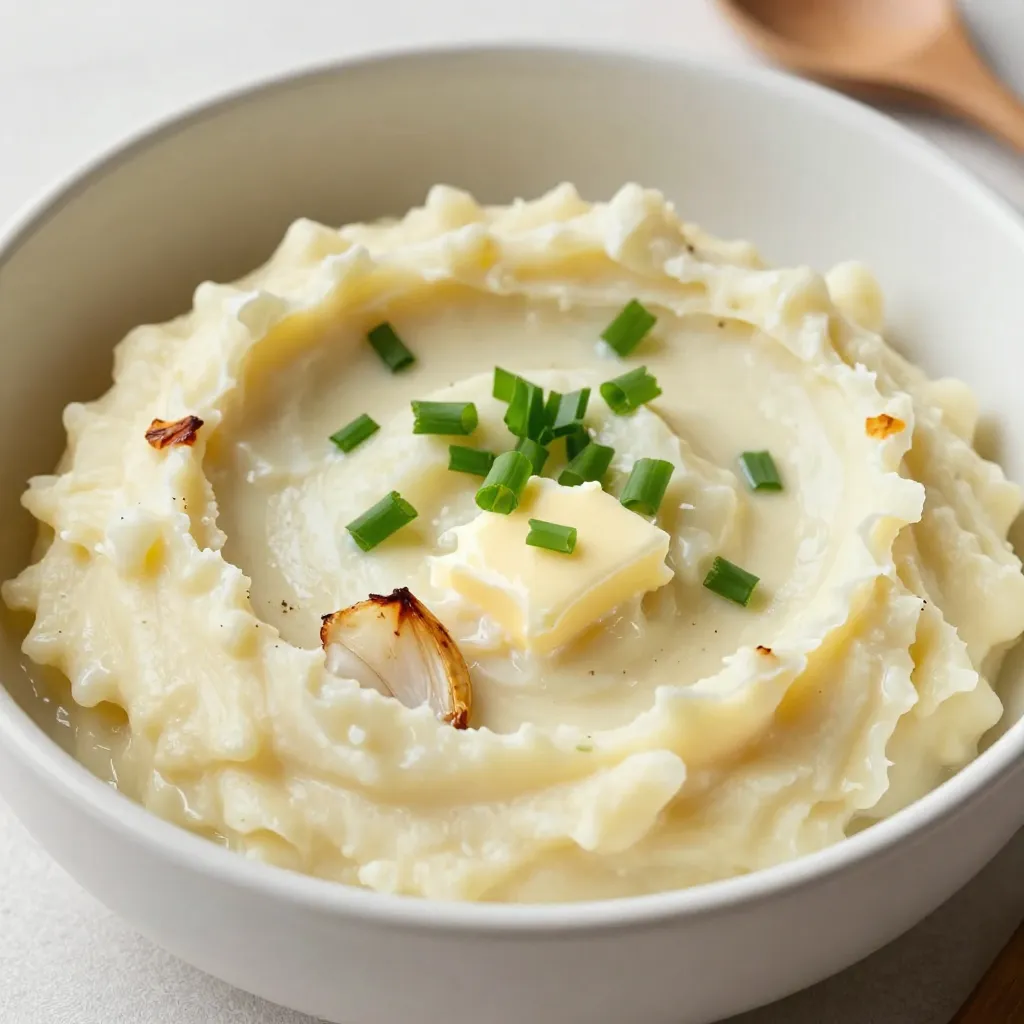 Creamy Roasted Garlic Mashed Potatoes Delight Recipe