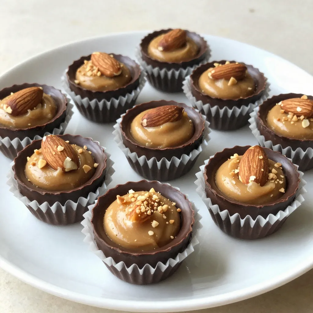 Chocolate Almond Butter Cups Delightful and Simple treat