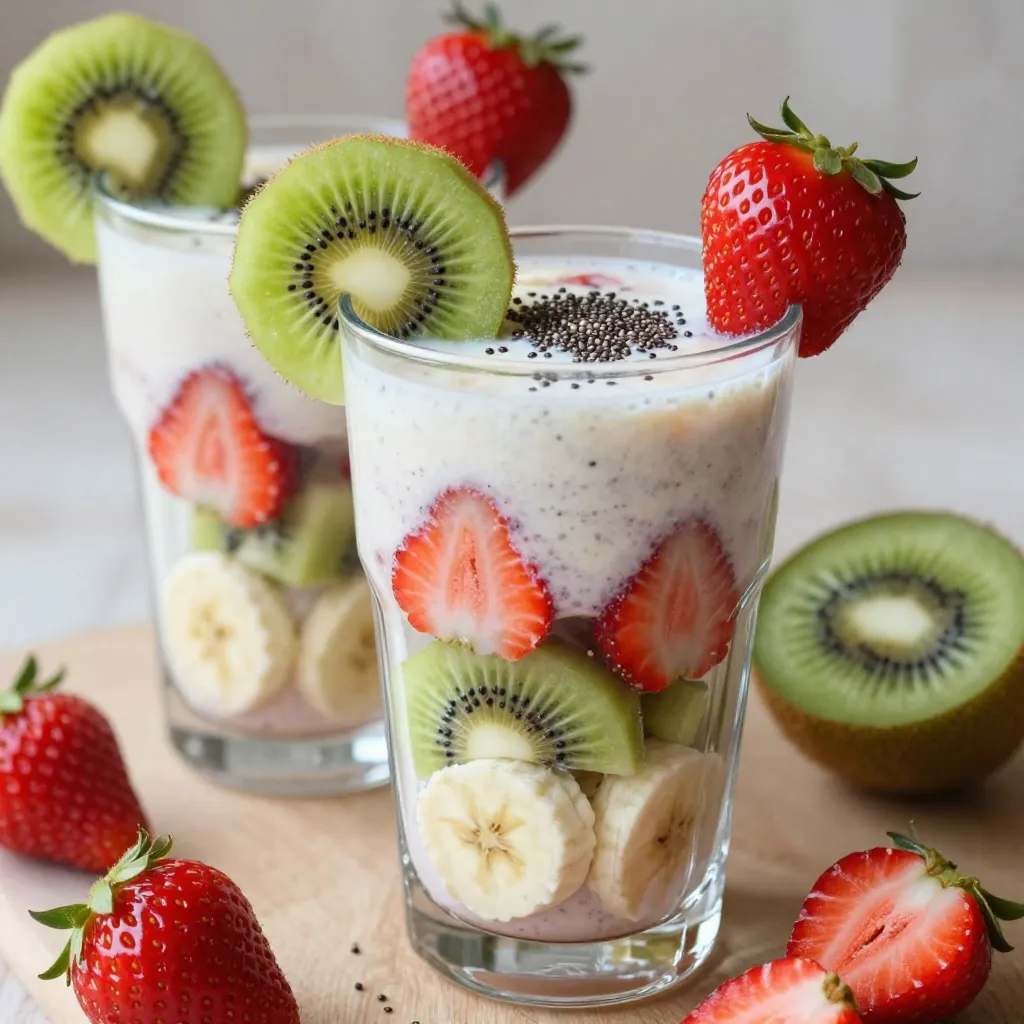 Strawberry Kiwi Smoothie Refreshing and Healthy Treat