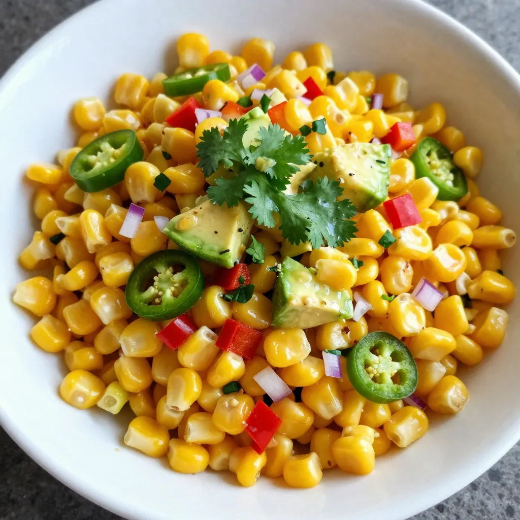 Jalapeño Lime Corn Salad Refreshing Summer Delight