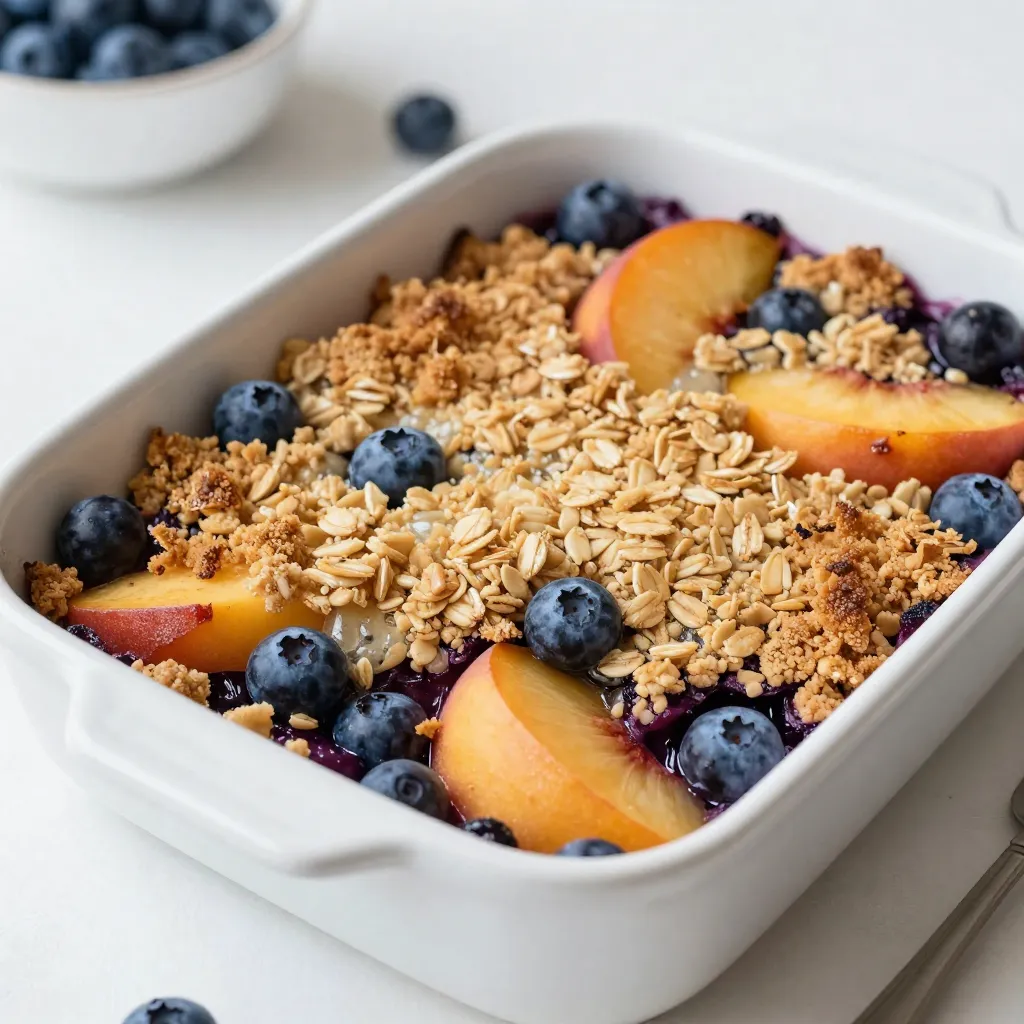Blueberry Peach Crisp Delightfully Sweet and Easy Recipe