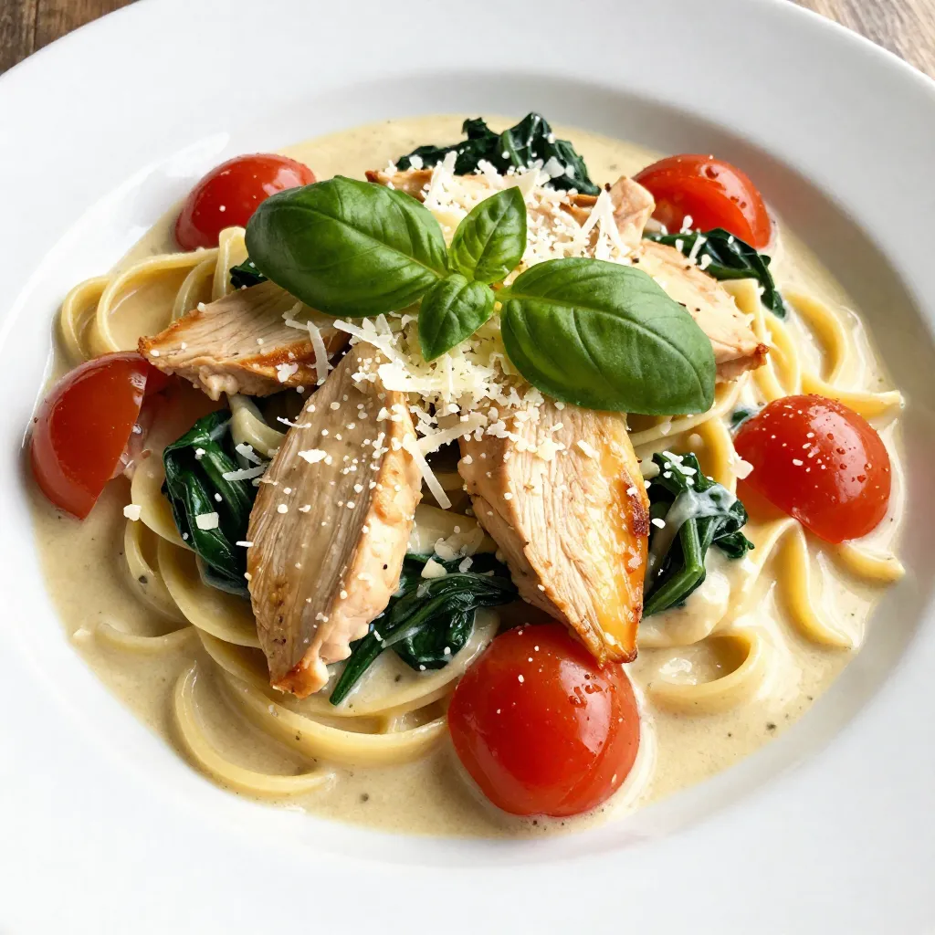 Creamy Tuscan Chicken Pasta Delightful Easy Recipe