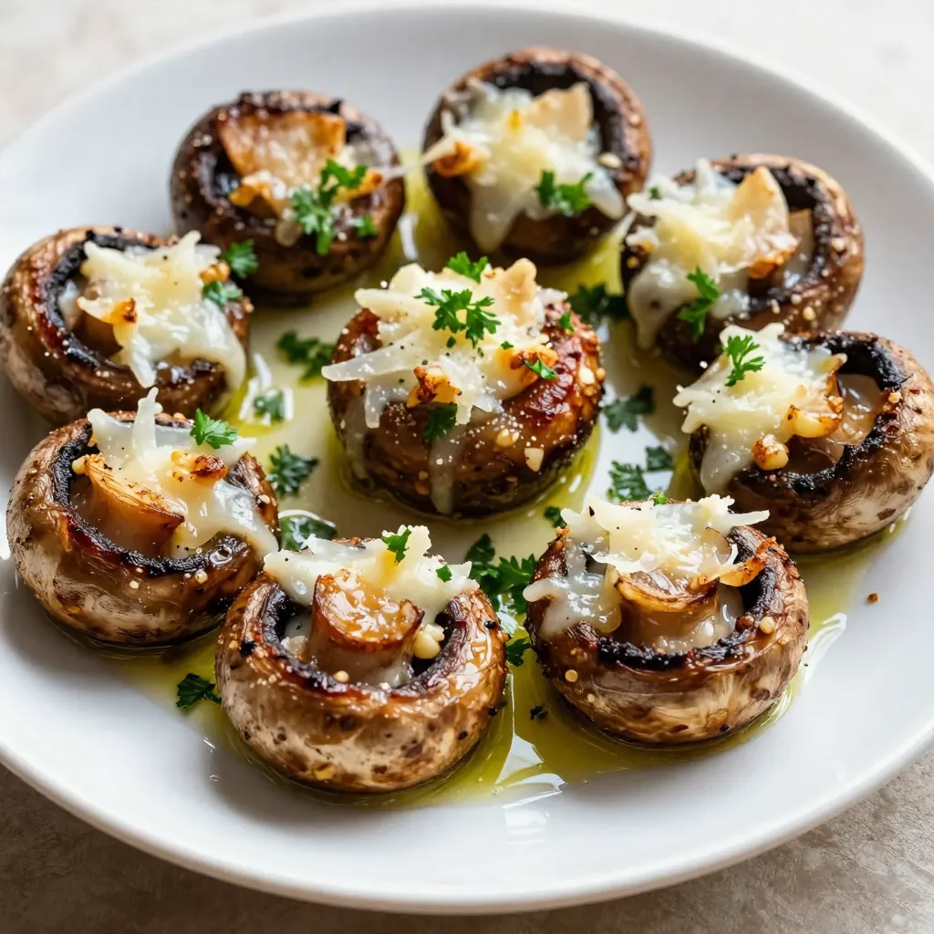 Garlic Parmesan Roasted Mushrooms Tasty and Simple Dish