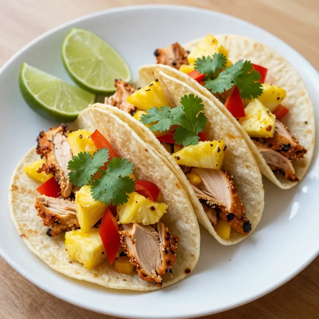 Tropical Pineapple Chicken Tacos Flavorful Delight