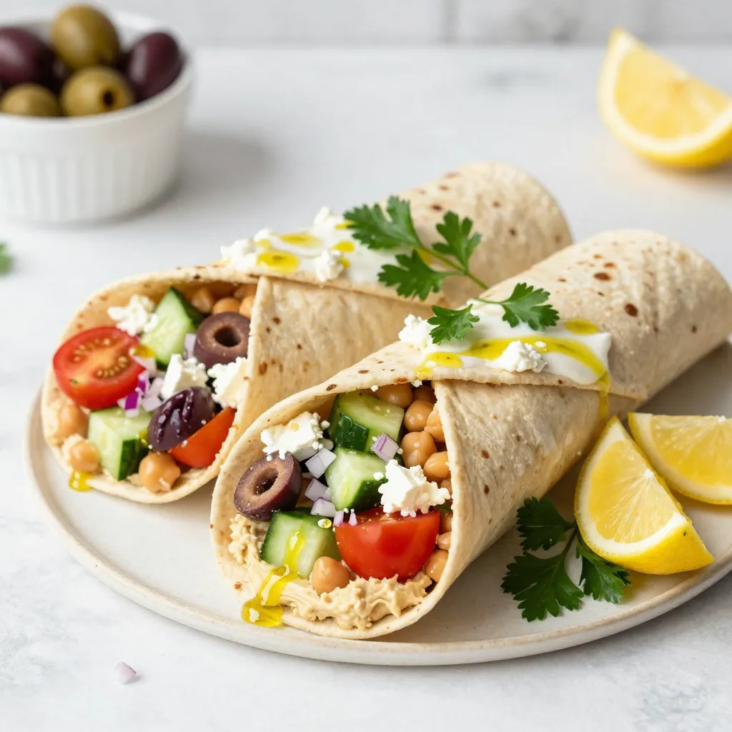 Mediterranean Chickpea Wraps Tasty and Nourishing Meal