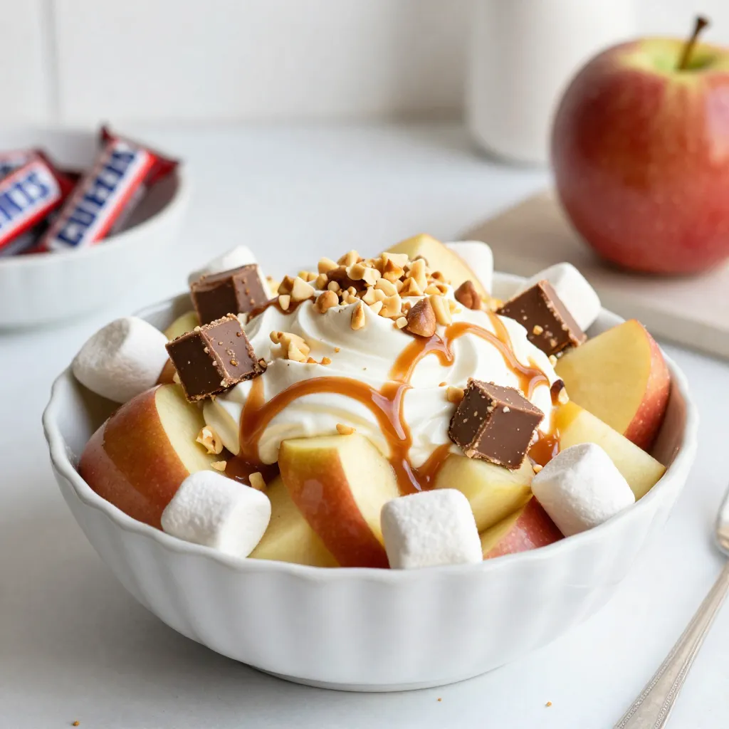 Snickers Caramel Apple Salad Irresistible and Easy Recipe