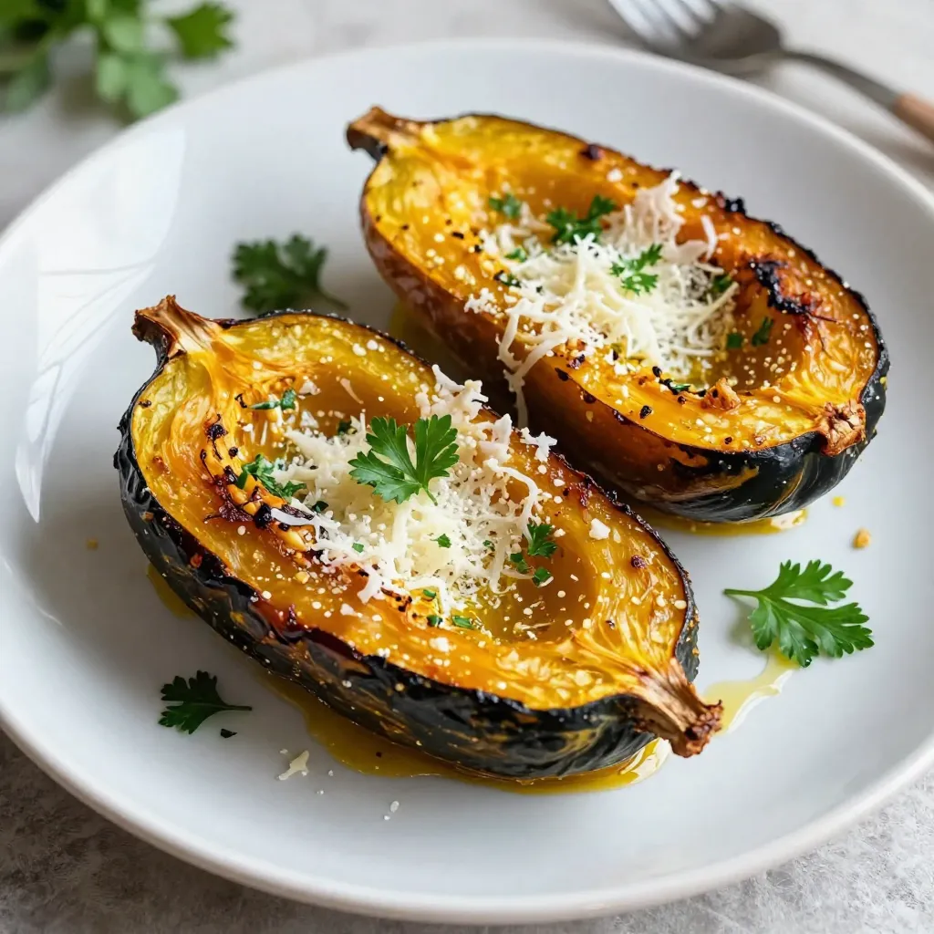 Garlic Parmesan Roasted Acorn Squash Flavorful Delight